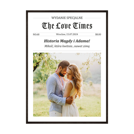 Plakat okładka gazety z twoim zdjęcie