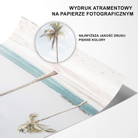 Plakat Palmy Na Plaży
