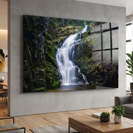 Obraz na szkle akrylowym wodospad Kamieńczyka no1