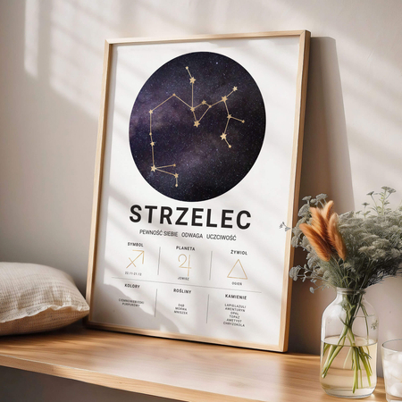 Plakat Znak Zodiaku Strzelec