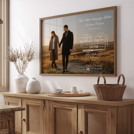 Plakat Podziękowanie dla rodziców ze zdjęciem III