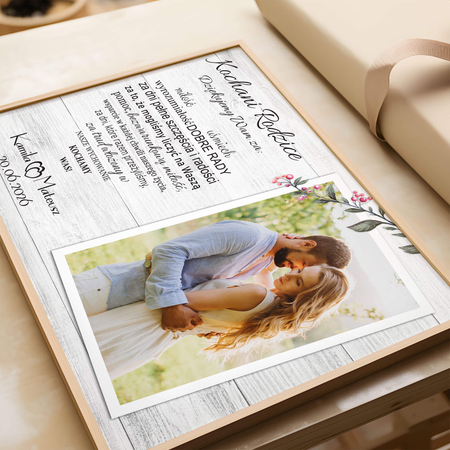 Plakat Podziękowanie dla rodziców ze zdjęciem VII