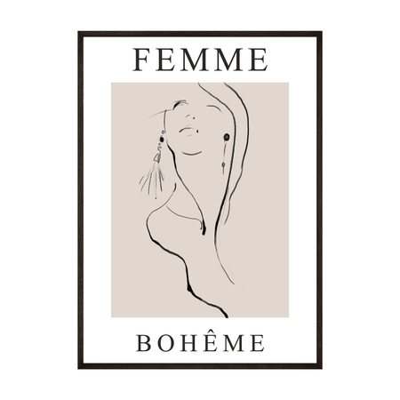 Plakat Femme Boheme