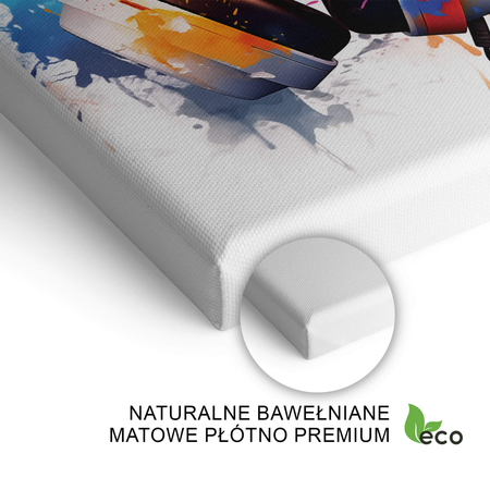 Obraz na płótnie gamingowa eksplozja dźwięku