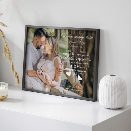 Plakat Podziękowanie dla rodziców ze zdjęciem II