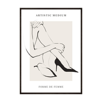 Plakat sztuka kobiecości
