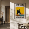 Plakat bonjour, kotku