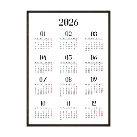 Plakat Kalendarz 2026 no3
