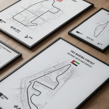 Plakat mapa toru grand prix