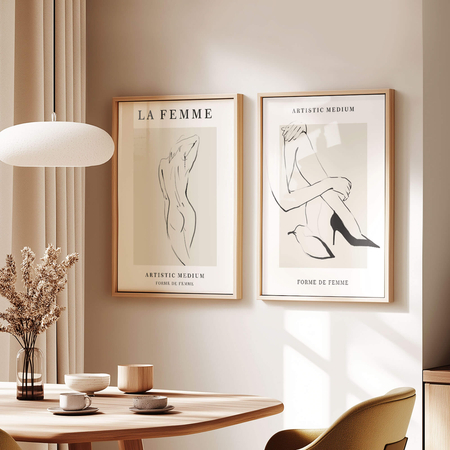 Plakat sztuka kobiecości