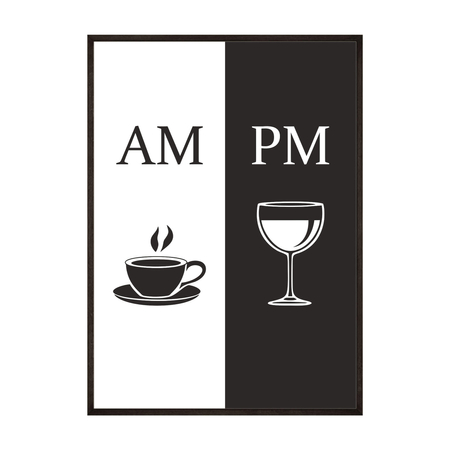 Plakat Poranek vs Wieczór