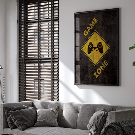 Plakat strefa gamingowa