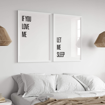 Zestaw Plakatów If You Love Me Let Me Sleep