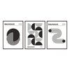 Zestaw Plakatów Geometrycznych Bauhaus Art No1