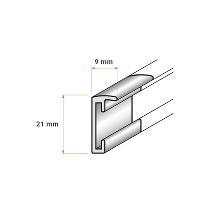 Aluminiowa Czarna Ramka 50x70 cm