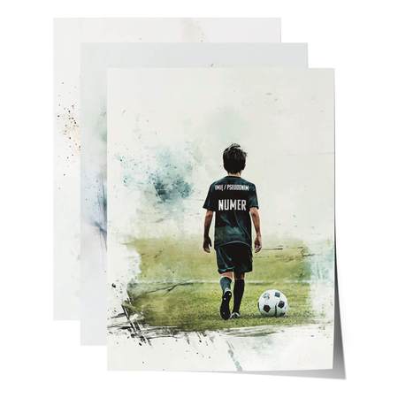 Zestaw plakatów piłkarska pasja