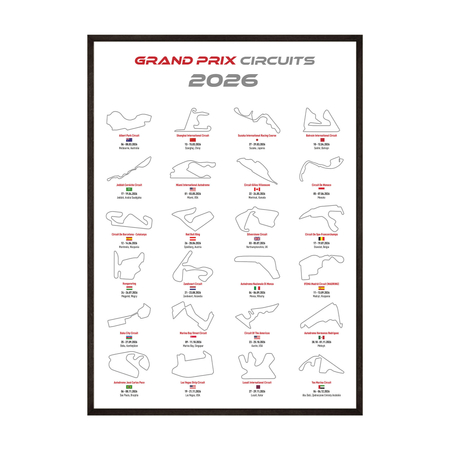 Plakat grand prix circuits 2026