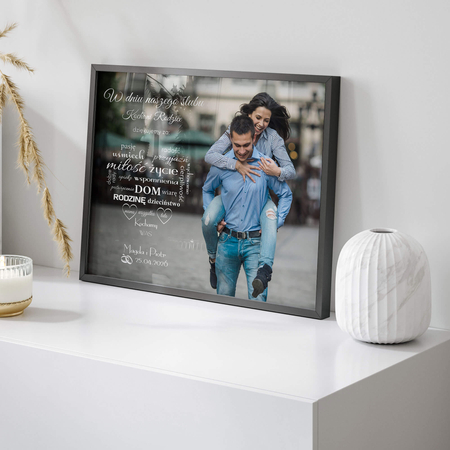 Plakat Podziękowanie dla rodziców ze zdjęciem III