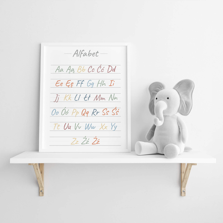 Plakat Edukacyjny Dla Dzieci Alfabet no1
