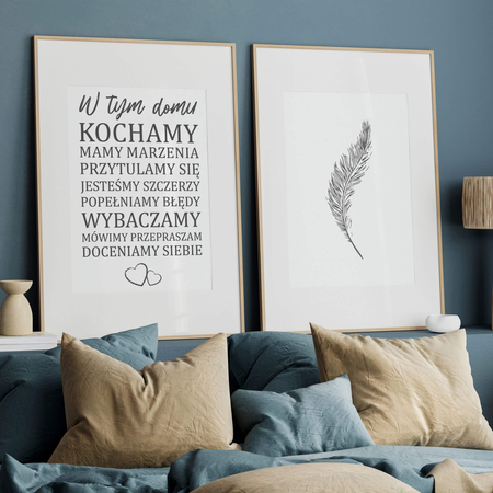 Zestaw Plakatów W Tym Domu