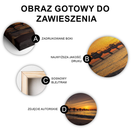Obraz Molo O Zachodzie Słońca
