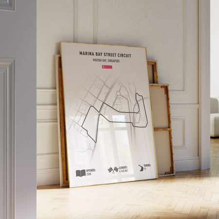 Plakat mapa toru grand prix