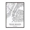 Plakat Mapa Twojego Miasta