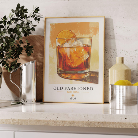 Plakat Old Fashioned Cocktail