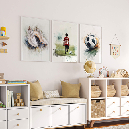 Zestaw plakatów piłkarska pasja