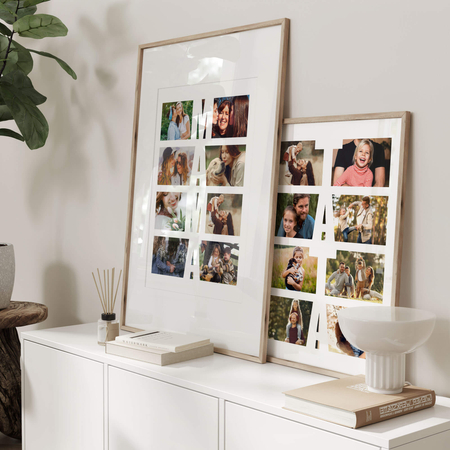 Plakat personalizowany dla mamy kolaż zdjęć