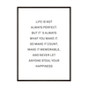Plakat Life Is Not Always Perfect