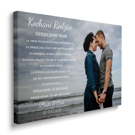 Obraz Podziękowanie Dla Rodziców wzór nr 4