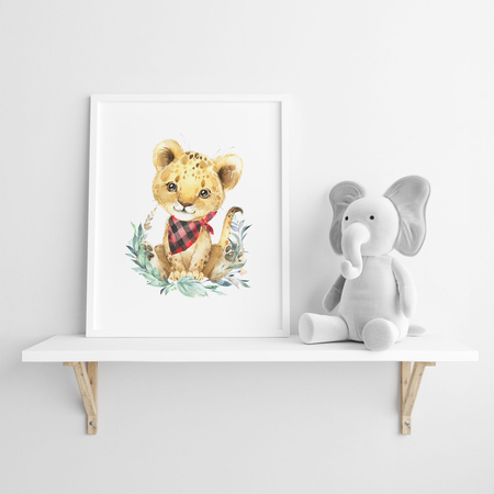 Plakat Safari Lwiątko