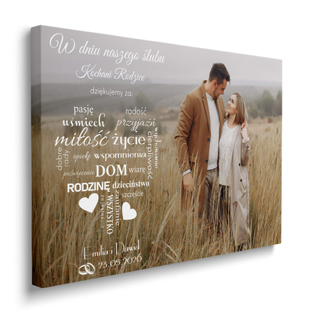 Obraz Podziękowanie Dla Rodziców wzór nr 2