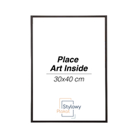 Aluminiowa Czarna Ramka 30x40 cm
