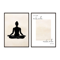 Zestaw Plakatów Oddech I Medytacja