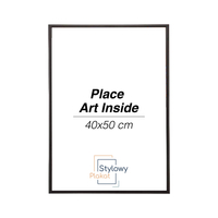 Aluminiowa Czarna Ramka 40x50 cm