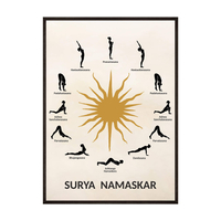 Plakat Joga Surya Namaskar