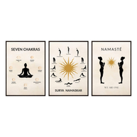 Zestaw Plakatów Joga Namaste