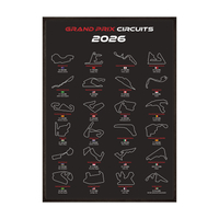 Plakat grand prix circuits 2026 black edition