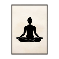 Plakat joga i medytacja
