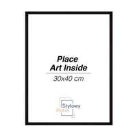 Czarna drewniana ramka 30x40 cm