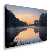 Obraz Wschód Słońca Nad Jeziorem