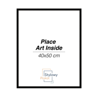 Czarna drewniana ramka 40x50 cm