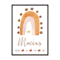 Metryczka Boho Dla Chłopca