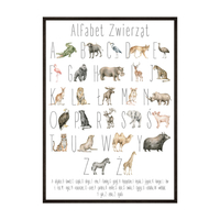 Plakat Alfabet Ze Zwierzętami no2