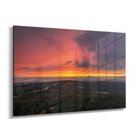 Obraz na szkle akrylowym góry i zachód słońca