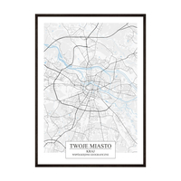 Plakat Mapa Twojego Miasta No3