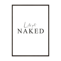 Plakat Lets get Naked