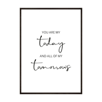 Plakat You Are My Today